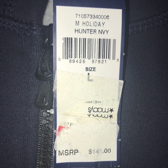 NWT. Polo Ralph Lauren Full Zip Fleece Hoodie Jacket. Large. Hunter Navy - Picture 8 of 8